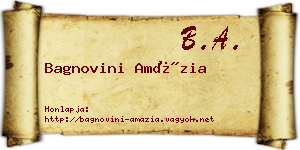 Bagnovini Amázia névjegykártya